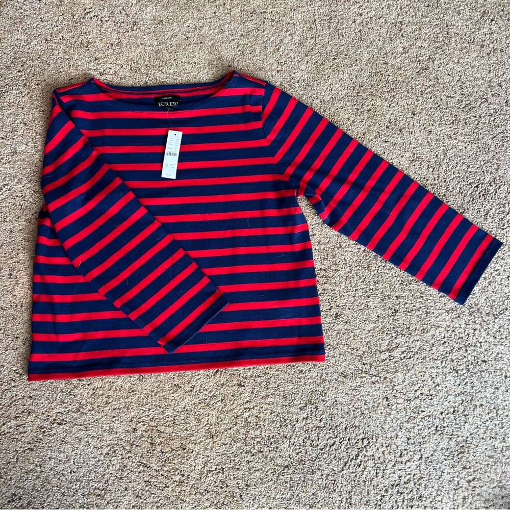 J. CREW NWT 100% cotton long sleeve tshirt, size medium